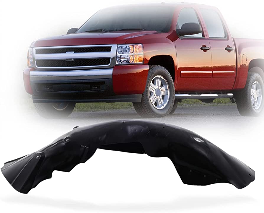 Perfit Liner Front Left Driver Side Plastic Fender Liner Compatible With  2007-2013 Chevy SIlverado 1500 Fits GM1248183 20953678