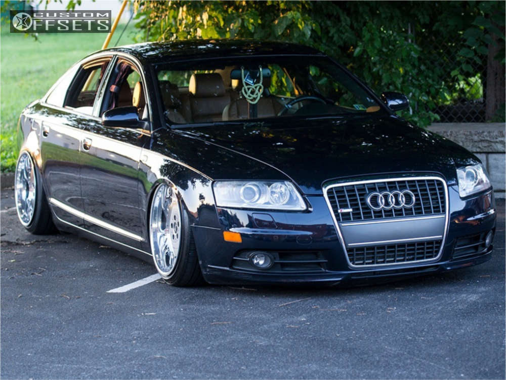 2008 Audi A6 Quattro with 19x10.5 31 Work LS 507 and 245/35R19 Nexen N5000  and Air Suspension | Custom Offsets