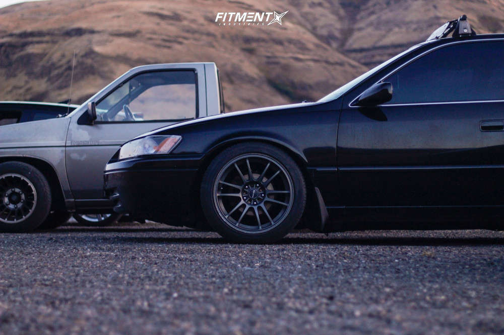 1997 Toyota Camry LE with 17x9 Drag Dr38 and Falken 235x45 on Coilovers |  843635 | Fitment Industries