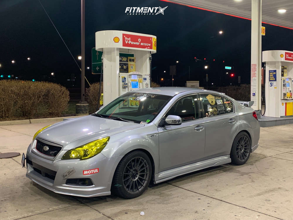 2012 Subaru Legacy 3.6R with 18x9 Konig Rennform and Continental 255x40 on  Lowering Springs | 2002292 | Fitment Industries
