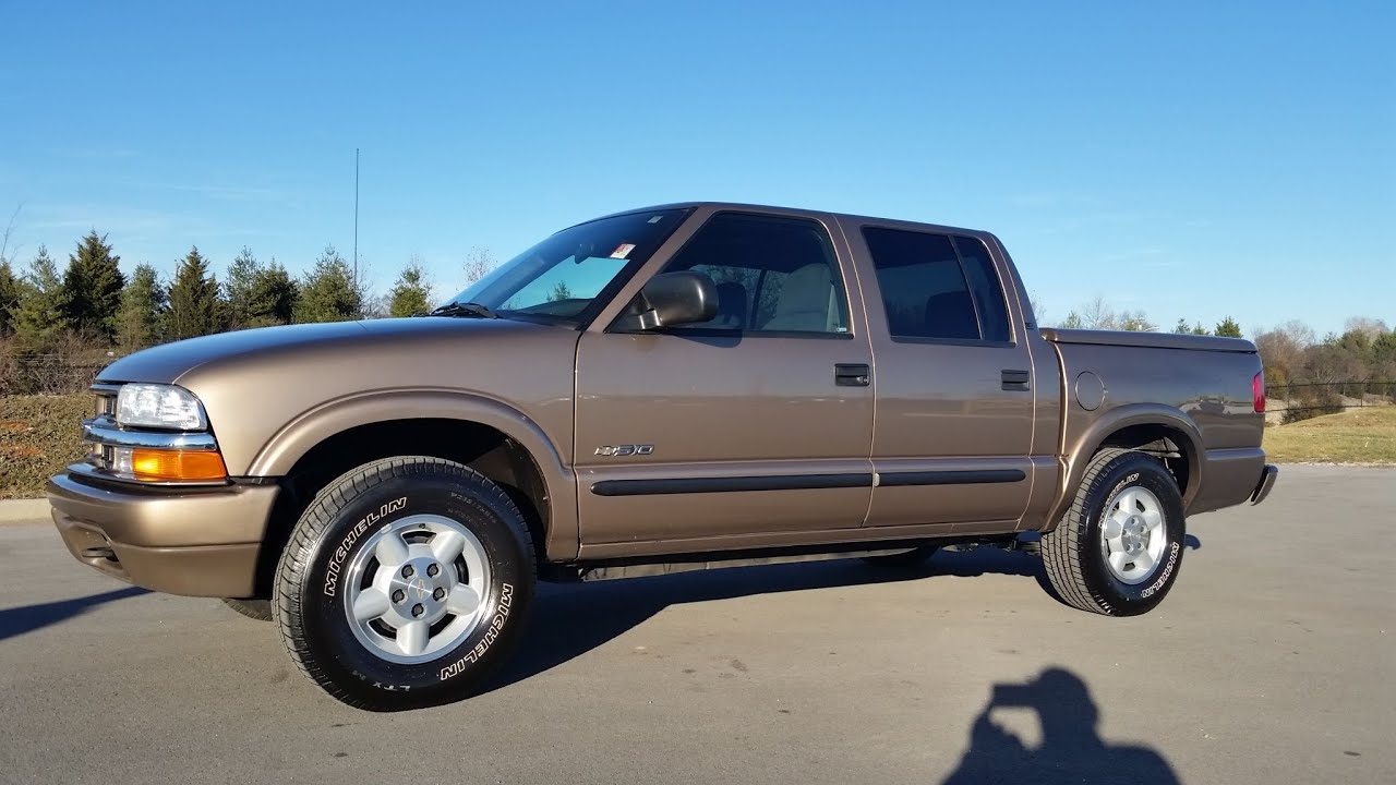 SOLD.2004 CHEVROLET S-10 LS 4 DOOR CREW CAB 4X4 1 OWNER 115K 4.3 V6 FOR  SALE CALL 855-507-8520 - YouTube