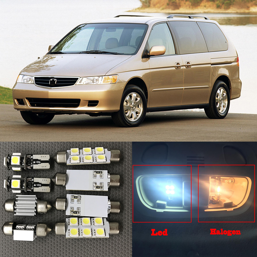 13pcs Xenon White LED Light Bulbs Interior Package Kit For 1999 2004 Honda  Odyssey 12V Auto Map Dome License Plate Lamp|interior led lamps|honda  interior lightsled light interior - AliExpress