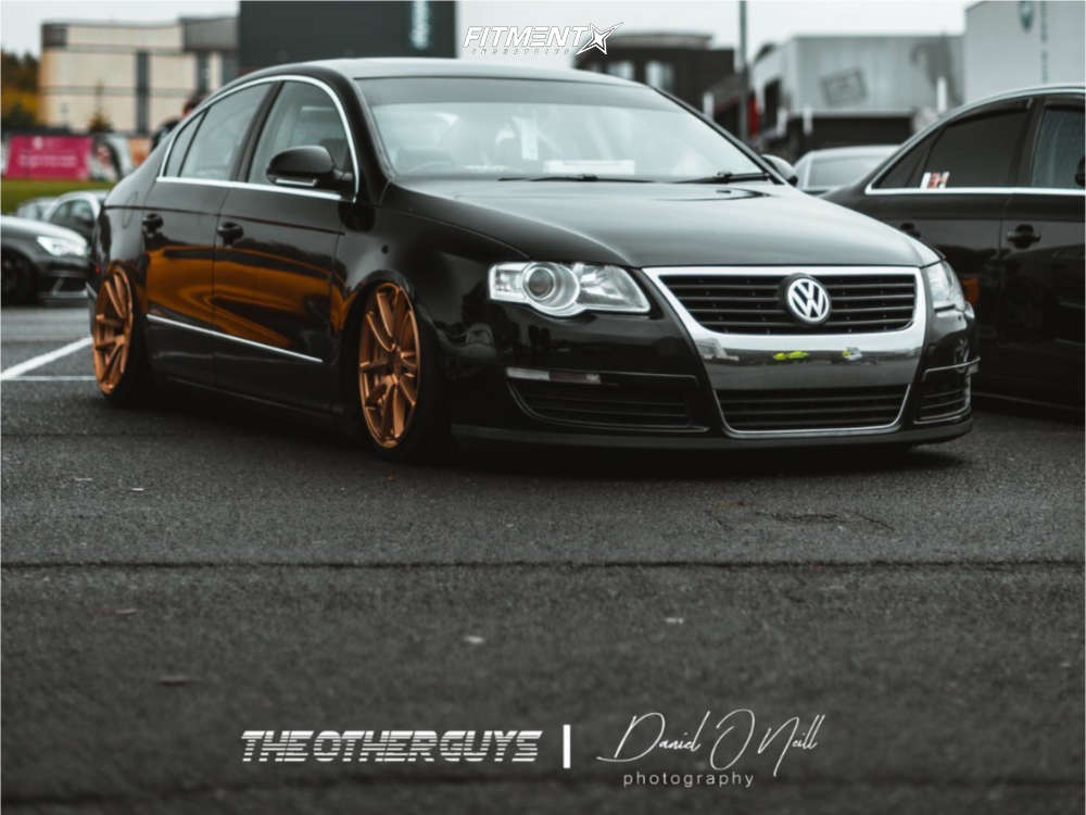 2008 Volkswagen Passat 2.0T with 18x8.5 Rotiform Spf and Nankang 215x45 on  Air Suspension | 519789 | Fitment Industries