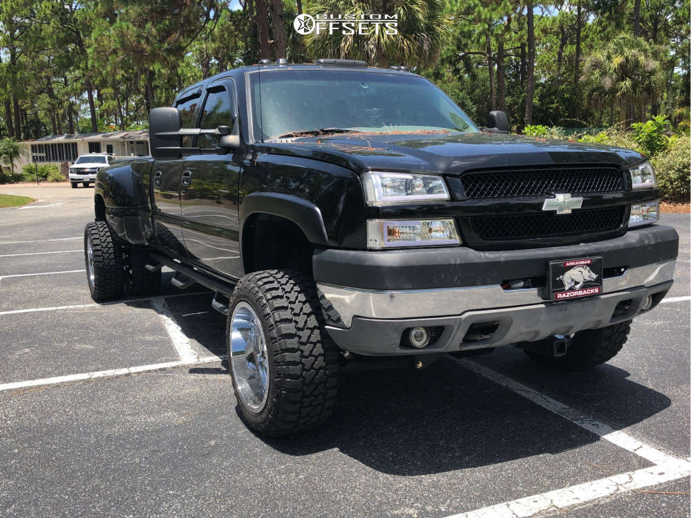 2004 Chevrolet Silverado 3500 with 20x12 -44 Fuel and 33/12.5R20 Fury  Offroad Country Hunter MTII and Suspension Lift 4.5" | Custom Offsets