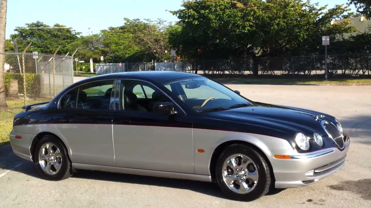 FOR SALE 2002 Jaguar S-Type 3.0 Sedan Custom Paint Black & Sliver - YouTube
