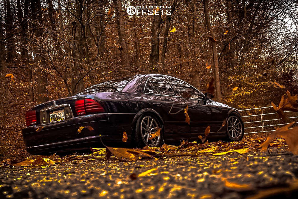2000 Lincoln LS with 17x8 45 Konig Oversteer and 235/50R17 Goodyear All  Season and Coilovers | Custom Offsets