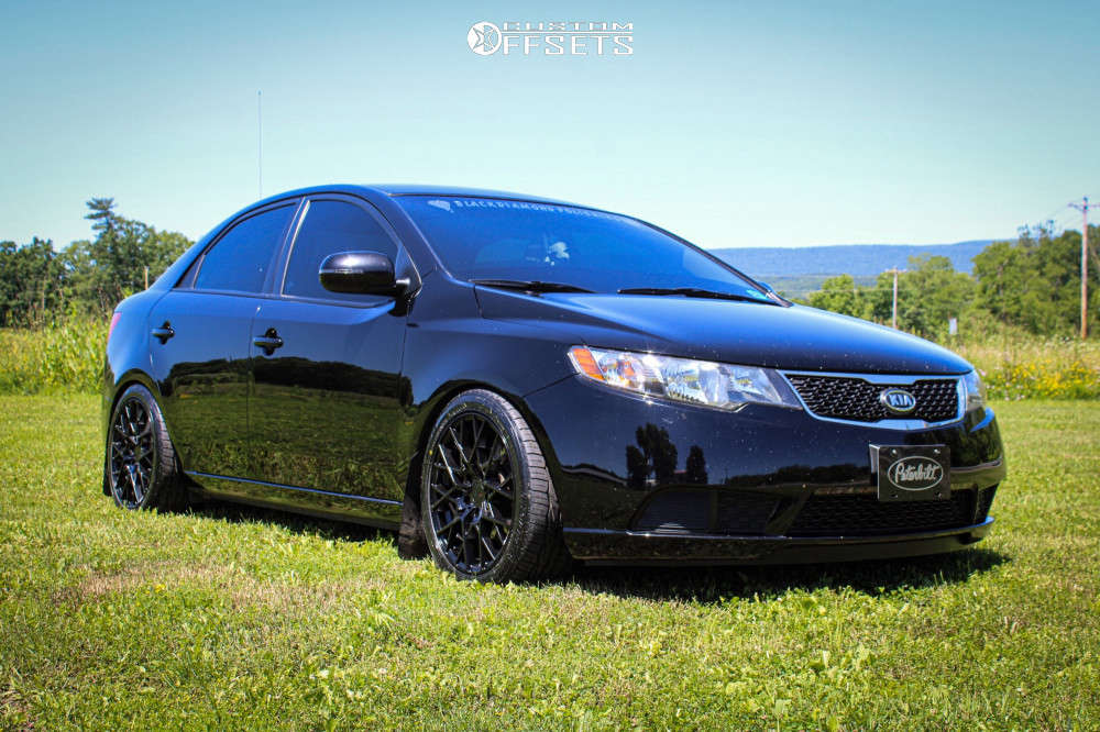 2012 Kia Forte with 17x8 40 TSW Sebring and 225/45R17 Toyo Tires Extensa Hp  and Coilovers | Custom Offsets