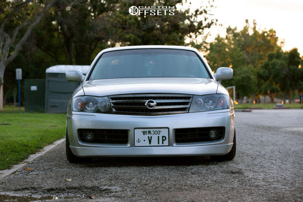 2004 INFINITI M45 with 19x9.5 20 Work Zistance W10m and 245/35R19 Nankang  Ns-25 and Coilovers | Custom Offsets