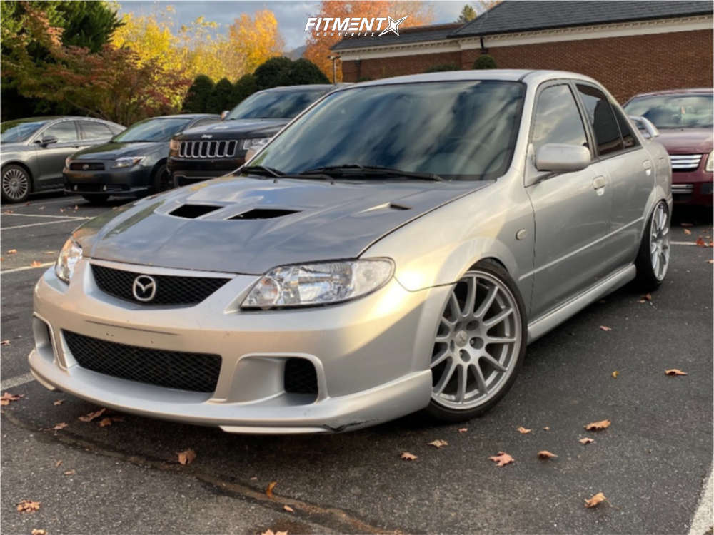 2003 Mazda Protege Mazdaspeed with 18x8.5 Enkei Ts10 and Achilles 215x35 on  Coilovers | 1529923 | Fitment Industries