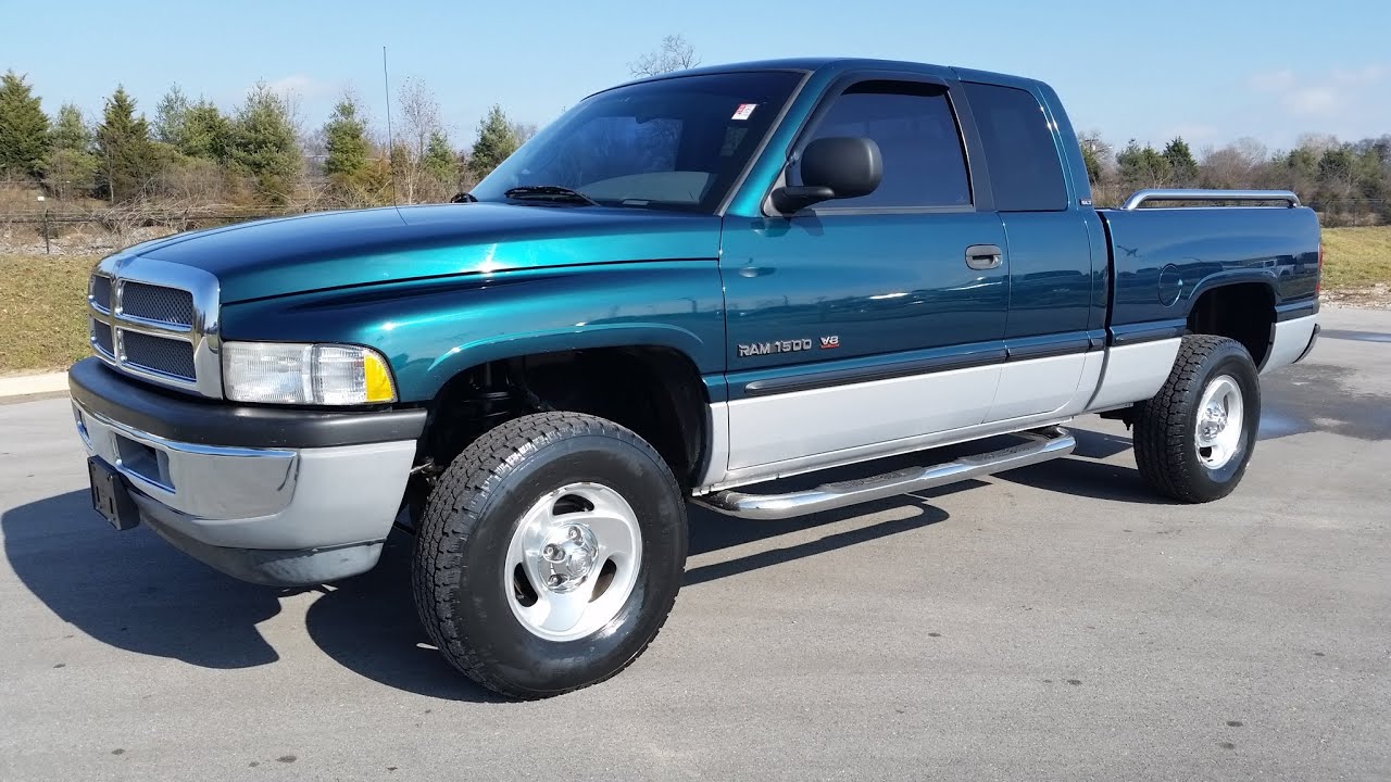 sold.1999 DODGE RAM 1500 SLT/LARAMIE QUAD CAB 4X4 5.9 MAGNUM V8 78K CALL  855-5078520 - YouTube