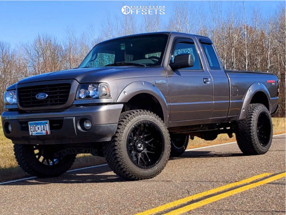 2009 Ford Ranger with 20x12 -44 Motiv Offroad Magnus and 33/12.5R20 Atturo  Trail Blade Xt and Suspension Lift 5" | Custom Offsets