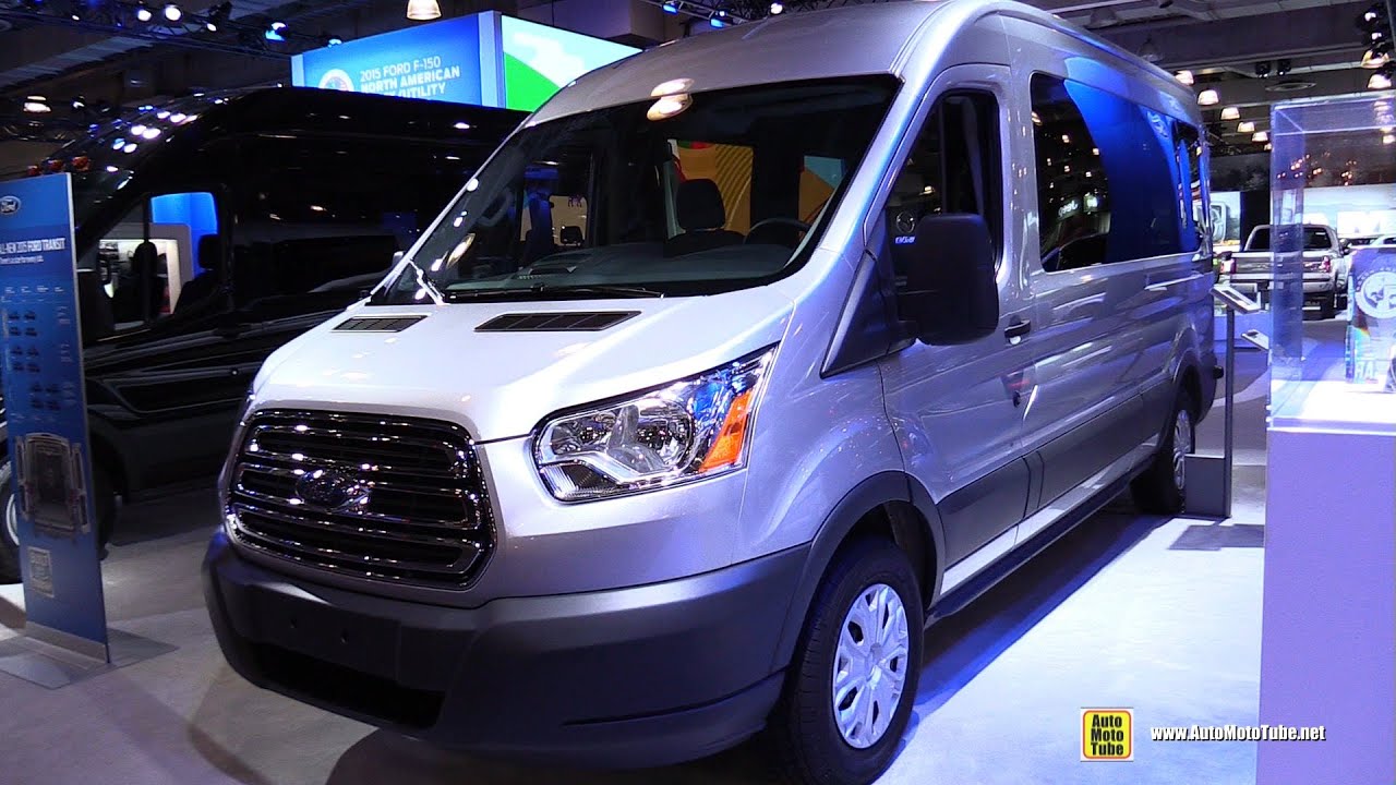 2015 Ford Transit 350 XLT Passenger Van - Exterior and Interior Walkaround  - 2015 New York Auto Show - YouTube