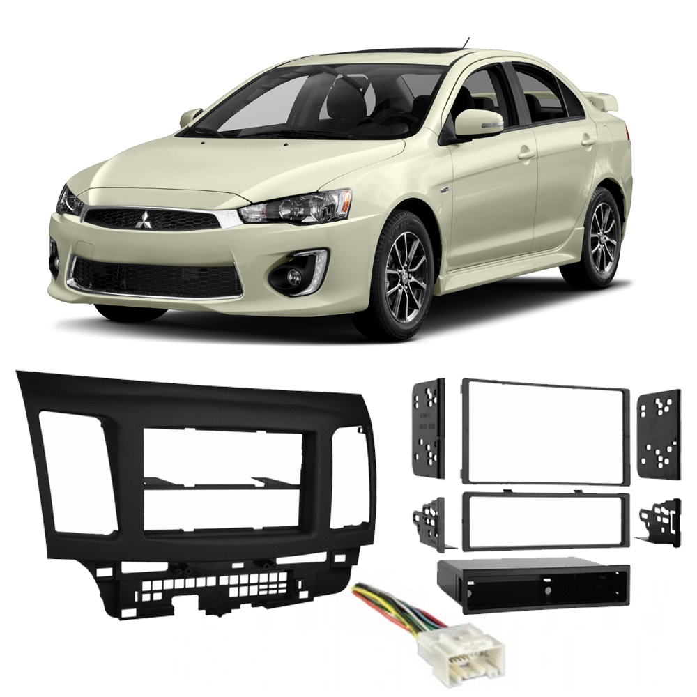 Mitsubishi Lancer & Sportback 2014-2017 Stereo Radio Install Dash Kit  Package - Walmart.com