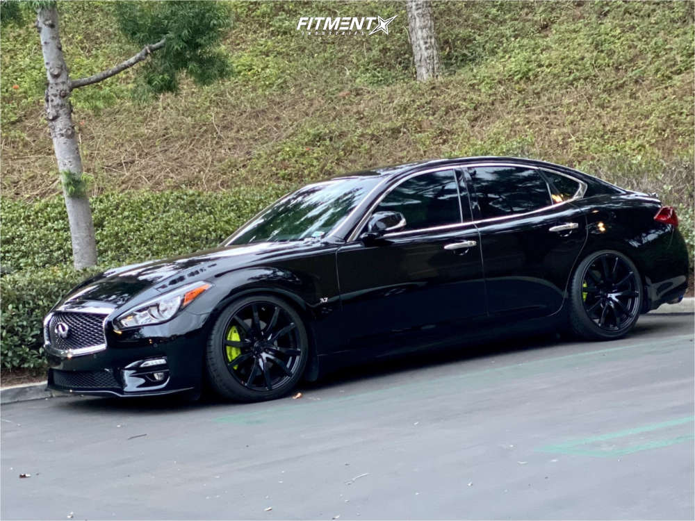 2017 INFINITI Q70 Sport with 20x9.5 Rays Engineering GTR and Hankook 245x40  on Coilovers | 1525202 | Fitment Industries