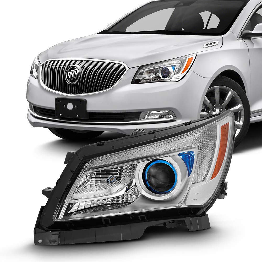 Amazon.com: ACANII - For [Halogen Model] 2014 2015 2016 Buick LaCrosse LED  Tube Projector Headlight Headlamp Assembly Driver Side : Automotive
