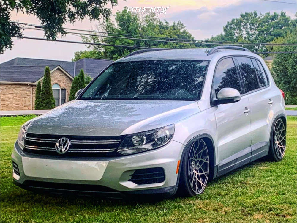 2015 Volkswagen Tiguan S with 19x9.5 Brada Cr-1 and Federal 245x35 on Air  Suspension | 1296494 | Fitment Industries
