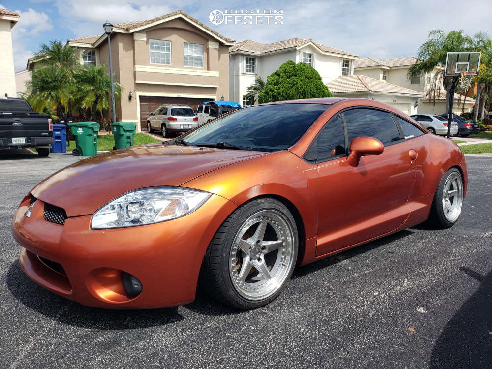 2007 Mitsubishi Eclipse with 18x9.5 22 Aodhan Ds05 and 235/40R18 Achilles  Atr Sport and Coilovers | Custom Offsets