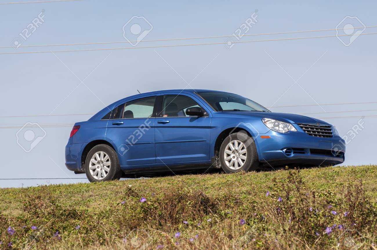 Blue Chrysler Sebring Sedan From 2008 In Florida, USA Stock Photo, Picture  And Royalty Free Image. Image 32585813.