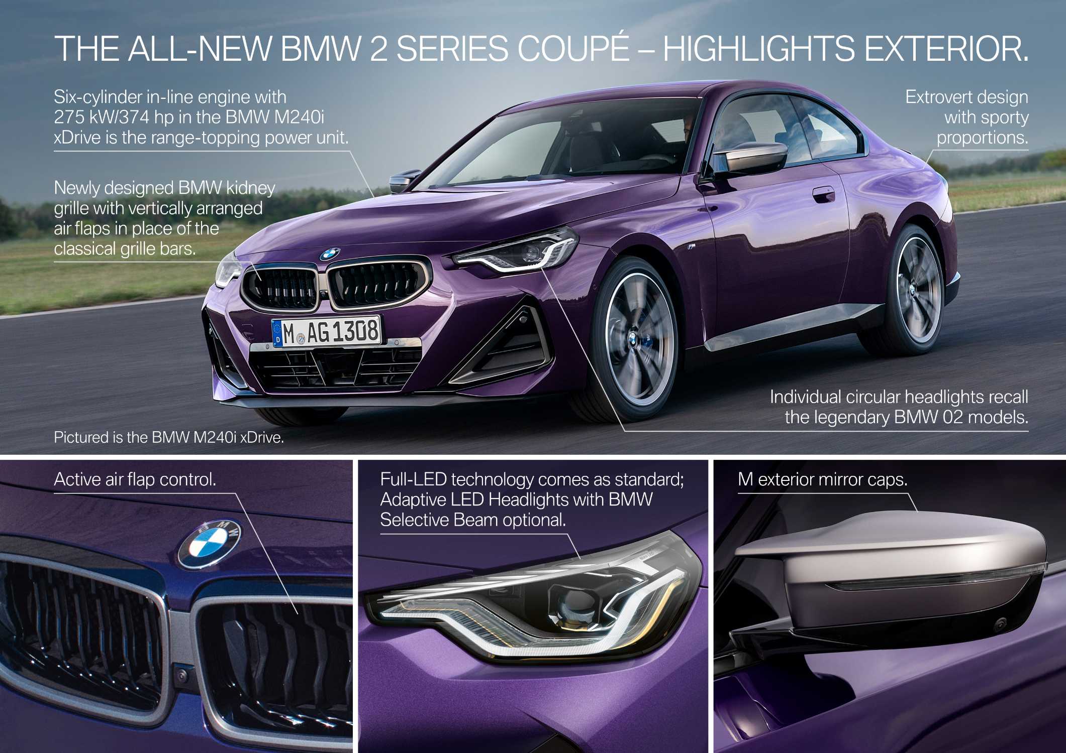 The New 2022 BMW 2 Series Coupe.