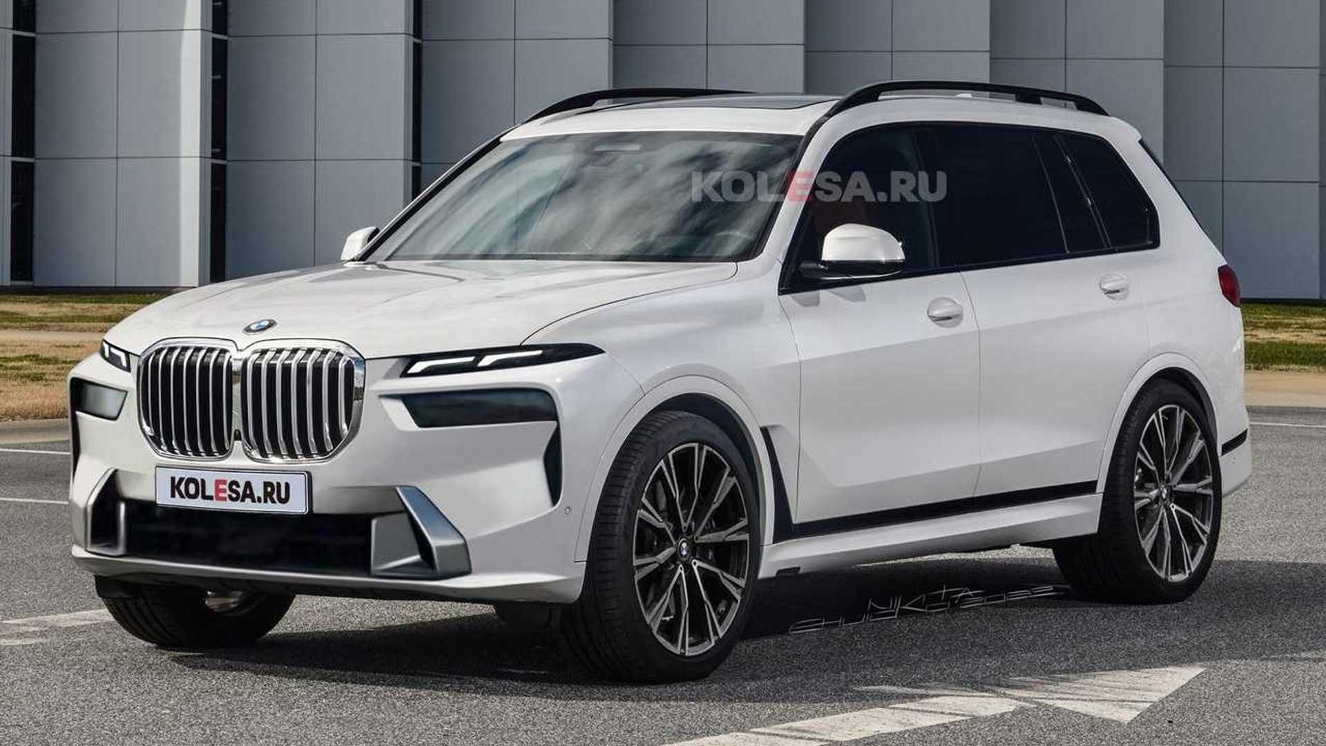 2023 BMW X7 Leaked Image Leads To Rendering To Show Split Lights