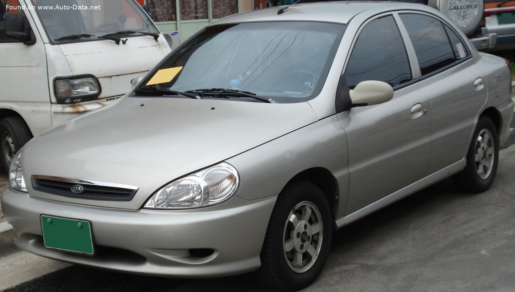 2000 Kia Rio I Sedan (DC) 1.3i (75 Hp) | Technical specs, data, fuel  consumption, Dimensions