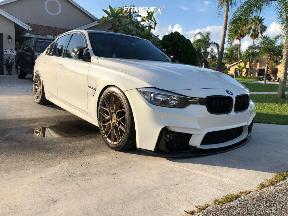 2015 BMW 320i Base with 19x8.5 Niche Gamma and Continental 245x40 on  Lowering Springs | 1113562 | Fitment Industries