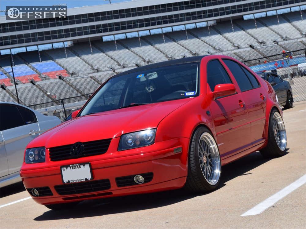 1999 Volkswagen Jetta with 18x9.5 25 Alzor 020 and 225/40R18 Michelin Pilot  Sport A/s 3 Plus and Coilovers | Custom Offsets