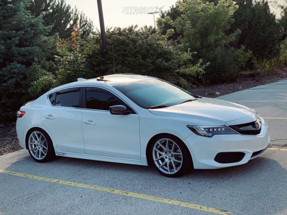 2018 Acura ILX Base with 18x8 Niche Targa and Vercelli 225x40 on Lowering  Springs | 1806613 | Fitment Industries