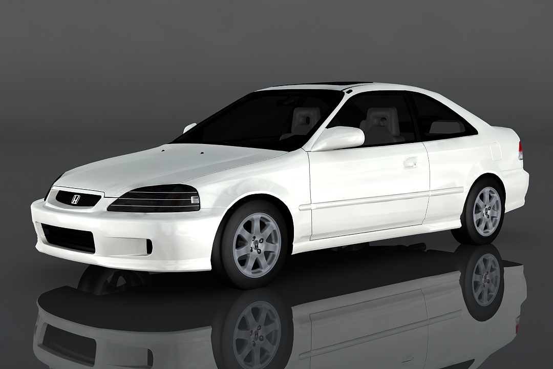 1999 Honda Civic Si by gtlowpoly | 3DOcean