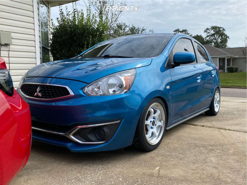2017 Mitsubishi Mirage ES with 15x7 NS Ns1202 and Federal 195x45 on  Coilovers | 1284972 | Fitment Industries