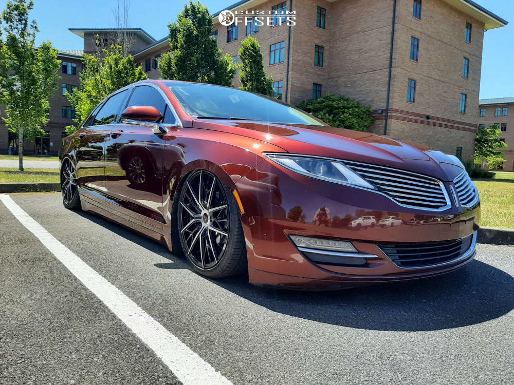 2015 Lincoln MKZ with 20x8.5 35 Cavallo Clv-39 and 245/35R20 Lexani  Lx-twenty and Air Suspension | Custom Offsets