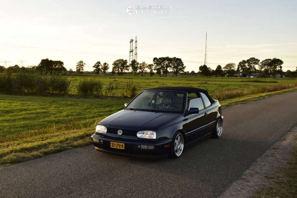 1997 Volkswagen Cabrio with 16x7.5 20 Keskin Kt1 and 165/45R16 Nankang Ns2  and Coilovers | Custom Offsets