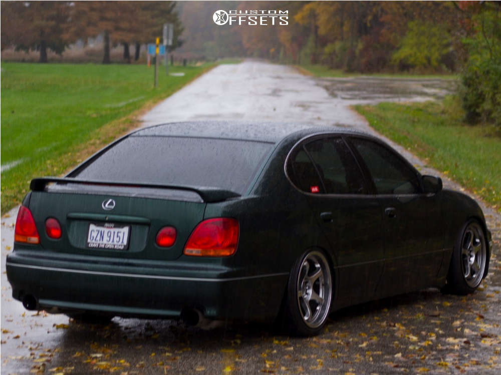 1998 Lexus GS400 with 18x9.5 22 Carbyne Sprint and 225/40R18 Bridgestone  Alenza 001 and Coilovers | Custom Offsets