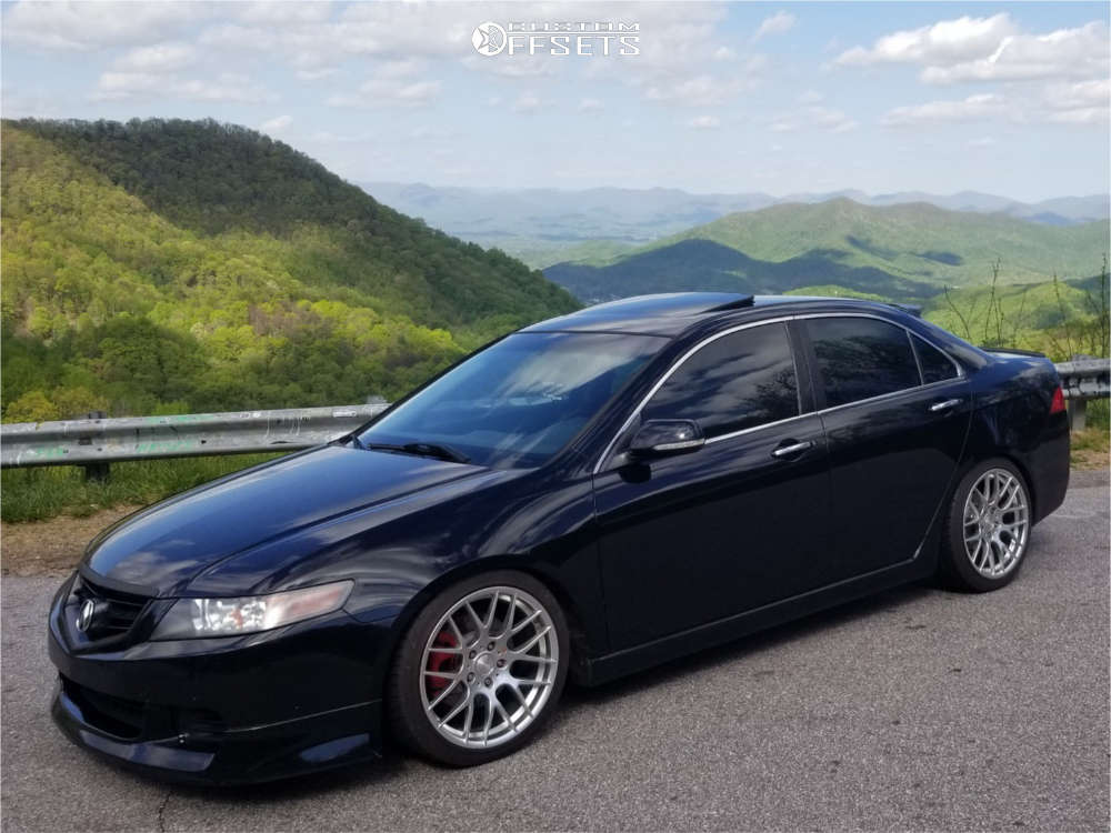 2004 Acura TSX with 18x8.5 15 Avant Garde M359 and 225/45R18 Nitto Neo Gen  and Coilovers | Custom Offsets