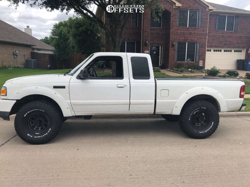 2007 Ford Ranger with 15x8 Pro Comp Series 51 and 33/12.5R15 BFGoodrich All  Terrain Ta Ko2 and Leveling Kit | Custom Offsets