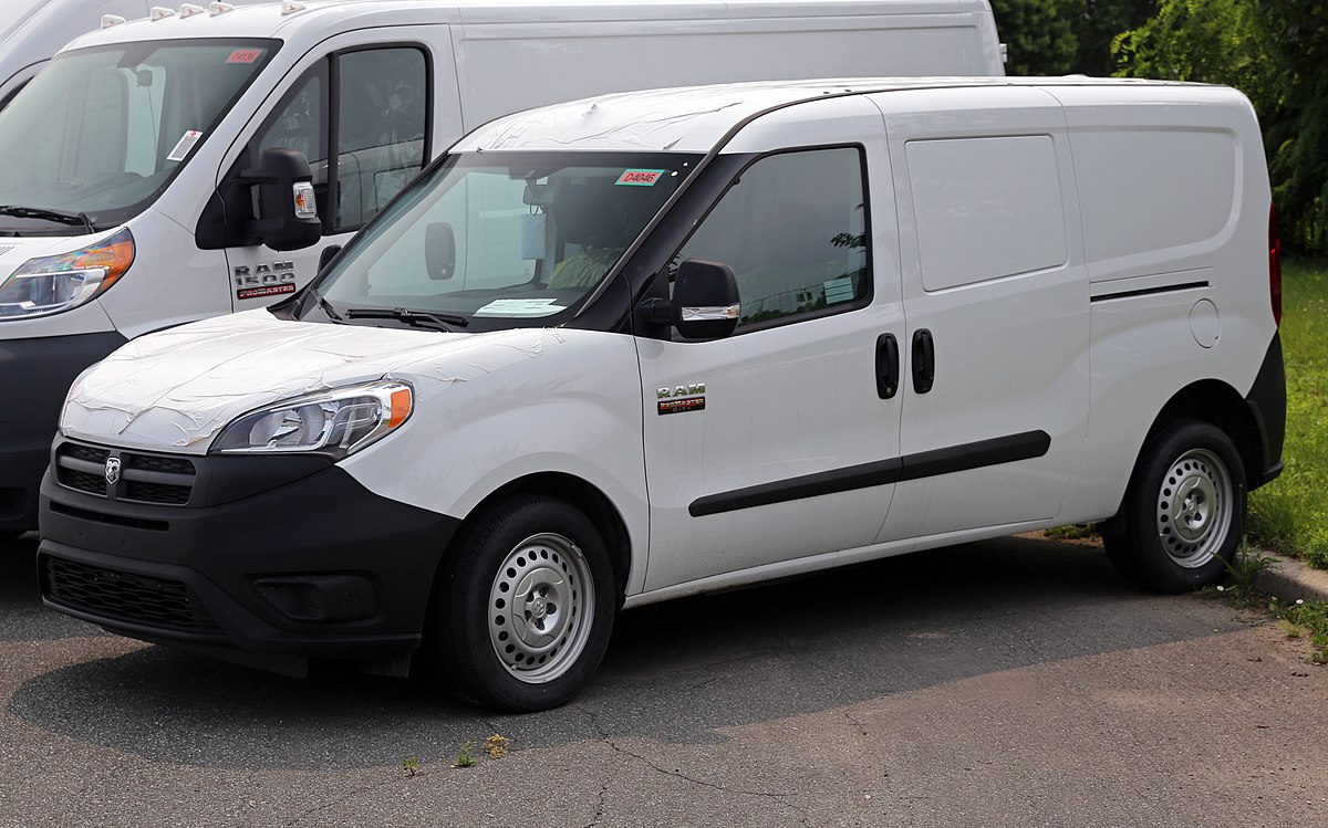 File:2015 Ram ProMaster City Tradesman Cargo Van, front left.jpg -  Wikimedia Commons