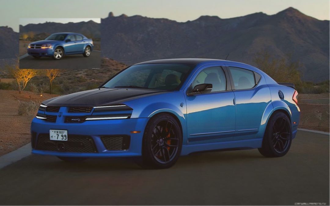 2021 Dodge Avenger Hellcat Rendered as Mid-Size Muscle Car - autoevolution