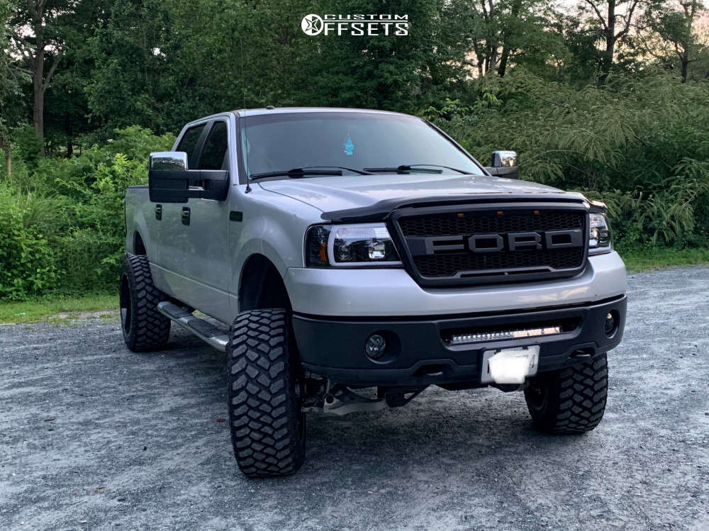 2008 Ford F-150 with 22x12 -44 TIS 547BM and 35/12.5R22 Firestone  Destination Mt2 and Suspension Lift 6" | Custom Offsets