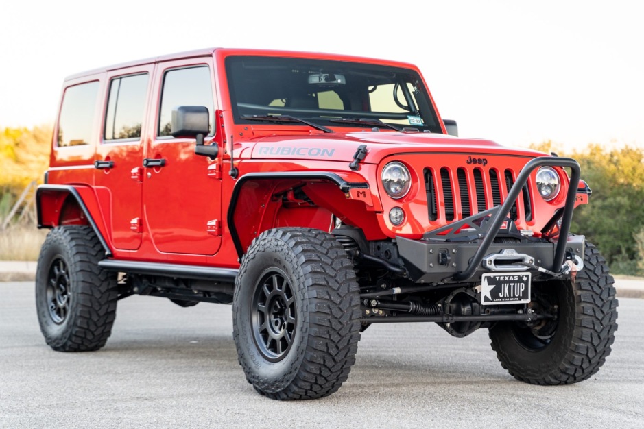No Reserve: Modified 15k-Mile 2015 Jeep Wrangler Unlimited Rubicon Hard  Rock 4x4 for sale on BaT Auctions - sold for $44,250 on January 31, 2022  (Lot #64,696) | Bring a Trailer
