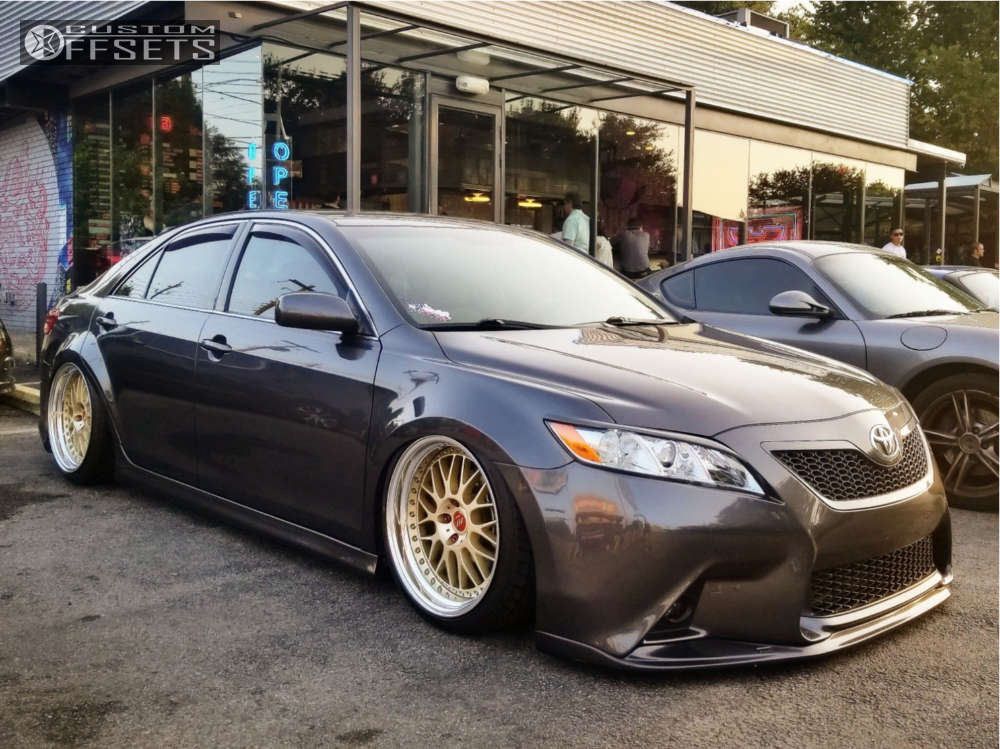 2007 Toyota Camry with 19x10 4 Work VS XX and 245/35R19 Ohtsu Fp8000 and  Air Suspension | Custom Offsets