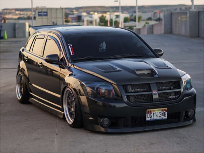 2008 Dodge Caliber with 18x9.5 22 ESR Cs3 and 235/45R18 Nitto Nt555 and Air  Suspension | Custom Offsets