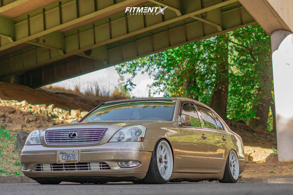 2002 Lexus LS430 Base with 18x9.5 Aodhan Ah07 and Prinx 225x40 on Coilovers  | 1881115 | Fitment Industries