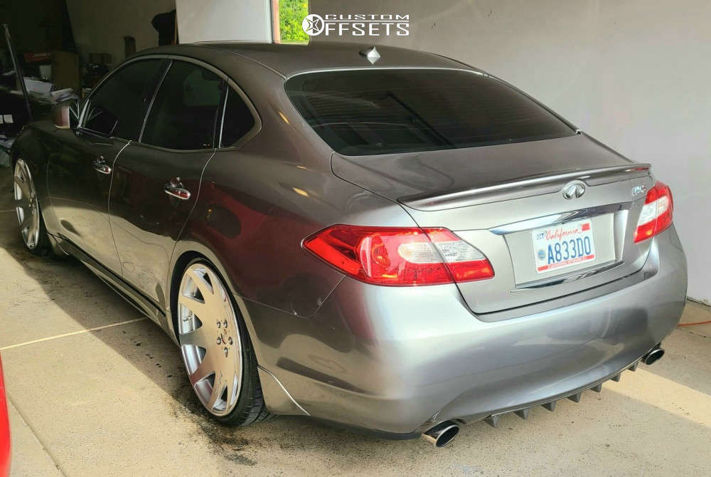 2011 INFINITI M56 with 22x9 35 Giovanna Verdi and 245/30R22 Lionhart  Lh-five and Lowering Springs | Custom Offsets