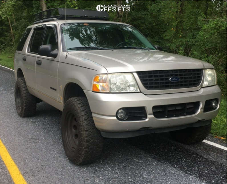 2004 Ford Explorer with 17x9 -12 Black Rock Type 8 997B and 265/70R17  Centennial Dirt Commander Mt and Suspension Lift 3" | Custom Offsets