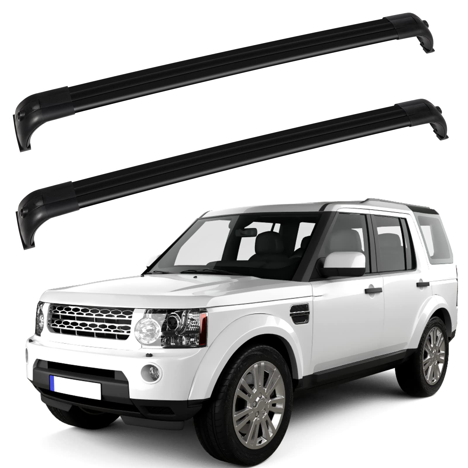 Amazon.com: FINDAUTO Roof Rack Cross Bar for Land Rover LR3 2005-2009,for Land  Rover LR4 2010-2016(Only Fit Models with Existing Roof Rails) Aluminum  Crossbar for Luggage Kayak Bike Cargo Carrier 396LBS/ Black :