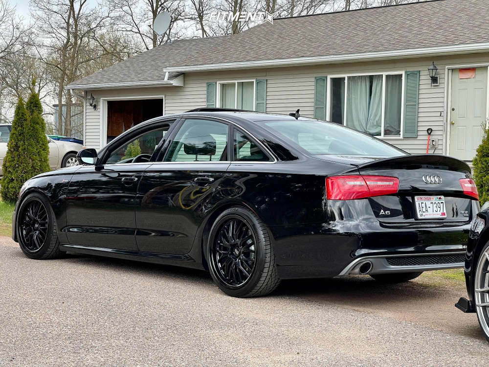 2012 Audi A6 Quattro Prestige with 19x9.5 Voxx Masi and Continental 255x35  on Coilovers | 1687479 | Fitment Industries