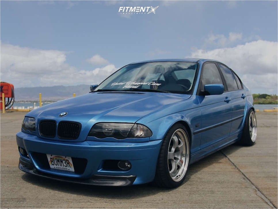 2001 BMW 325i Base with 18x9.5 Work Meister and Hankook 245x35 on Coilovers  | 712612 | Fitment Industries