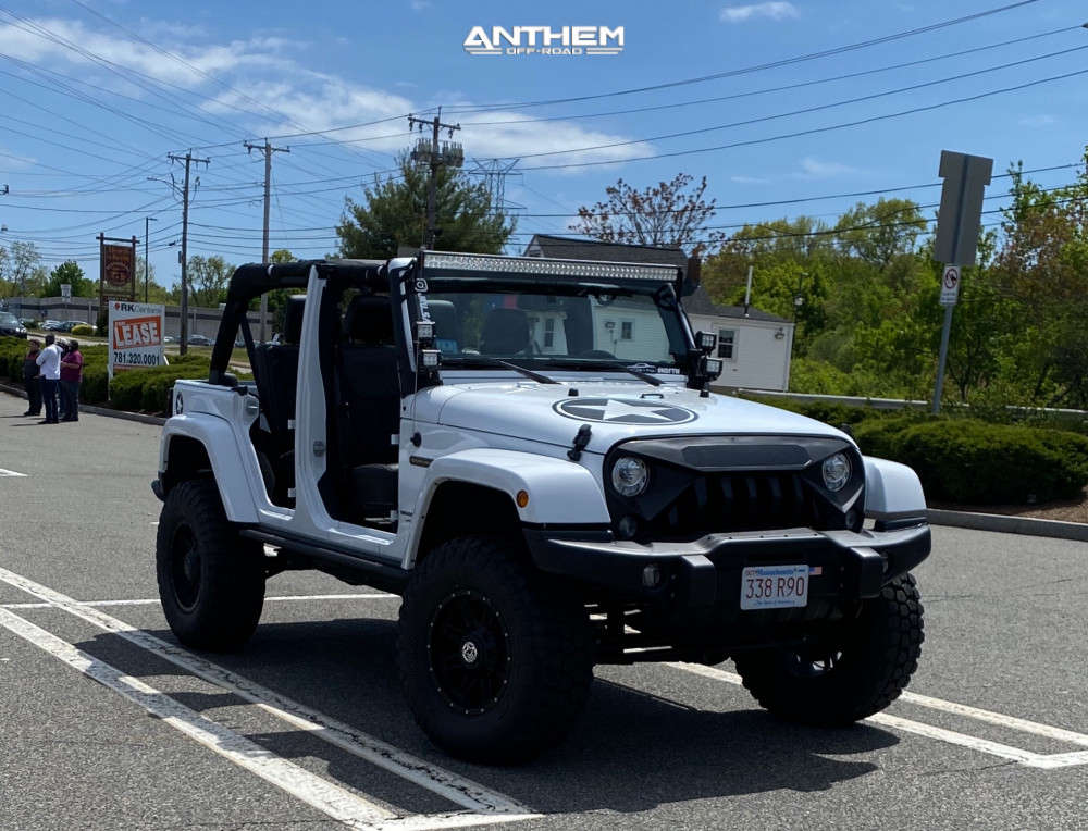 2018 Jeep Wrangler JK Wheel Offset Aggressive > 1" Outside Fender  Suspension Lift 4" | 1109443 | Anthem Off-Road