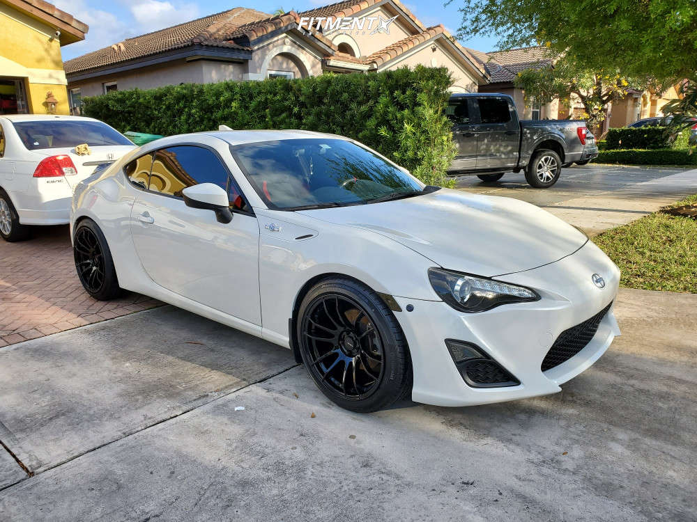 2016 Scion FR-S Base with 18x9.5 AVID1 AV20 and Continental 245x40 on  Coilovers | 1583199 | Fitment Industries