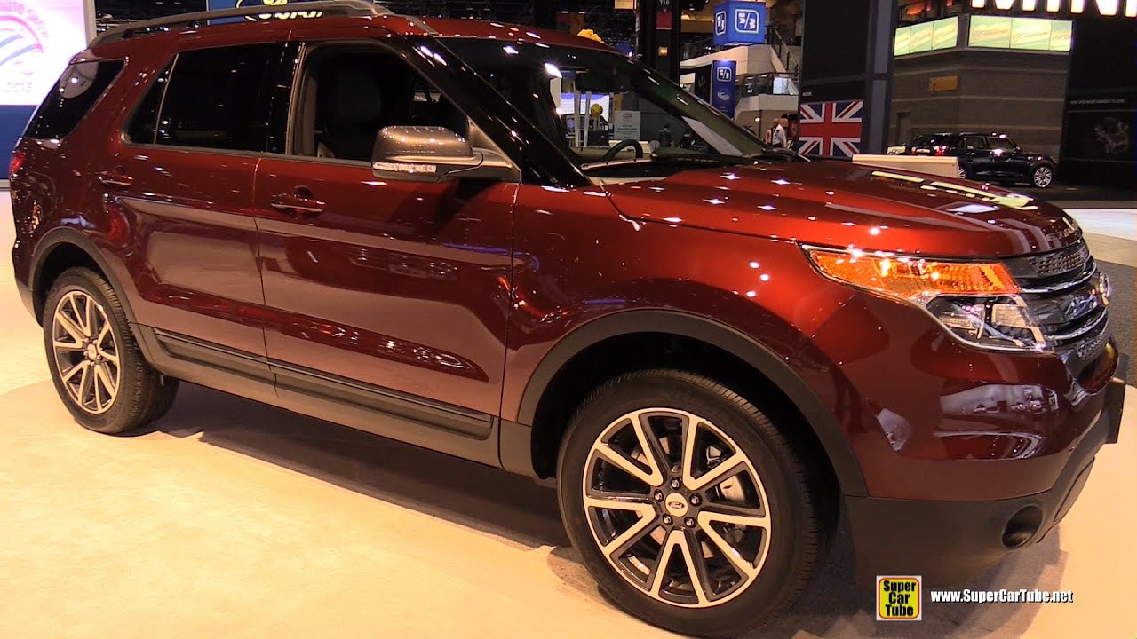 2015 Ford Explorer XLT 4WD - Exterior and Interior Walkaround - 2015  Chicago Auto Show - YouTube